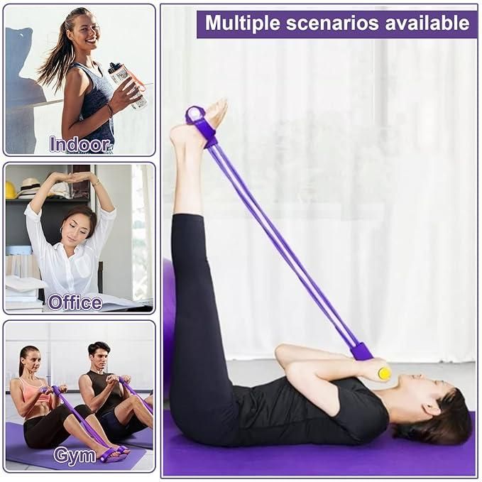 PowerStretch Pedal Resistance Band - Portable Yoga, Home & Gym Workout Tool