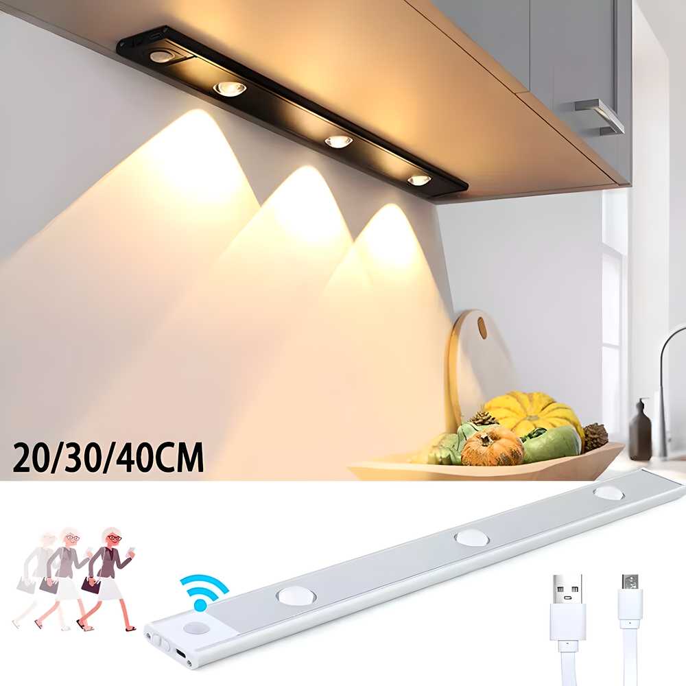 LumiGlow Pro Rechargeable Motion Sensor Light - Wireless Cabinet & Closet LED Lamp