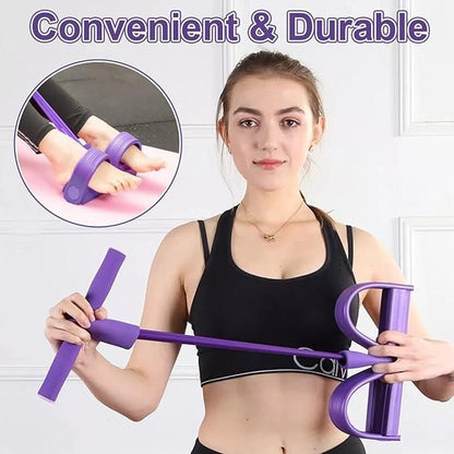 PowerStretch Pedal Resistance Band - Portable Yoga, Home & Gym Workout Tool