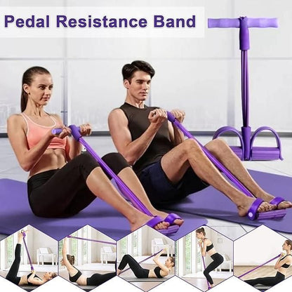 PowerStretch Pedal Resistance Band - Portable Yoga, Home & Gym Workout Tool