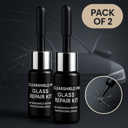 ClearShield Pro Glass Repair Kit (Pack of 2) – Easy DIY Windshield Crack Fix