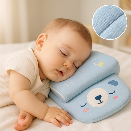 CloudSoft Head Shaping Pillow - Flat Head Prevention Cushion for Newborns & Infants