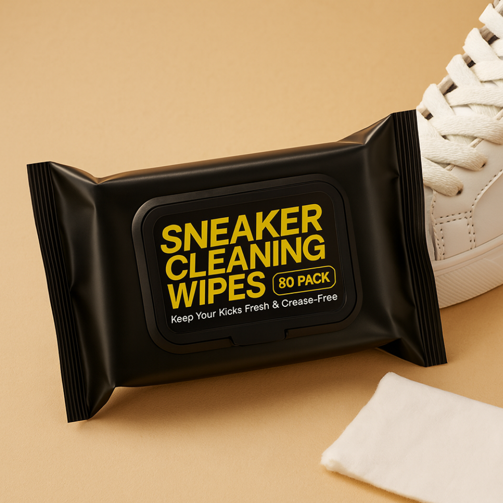 SneakerGuard Premium Cleaning Wipes - Keep Your Kicks New & Crease-Free (80 Pack)